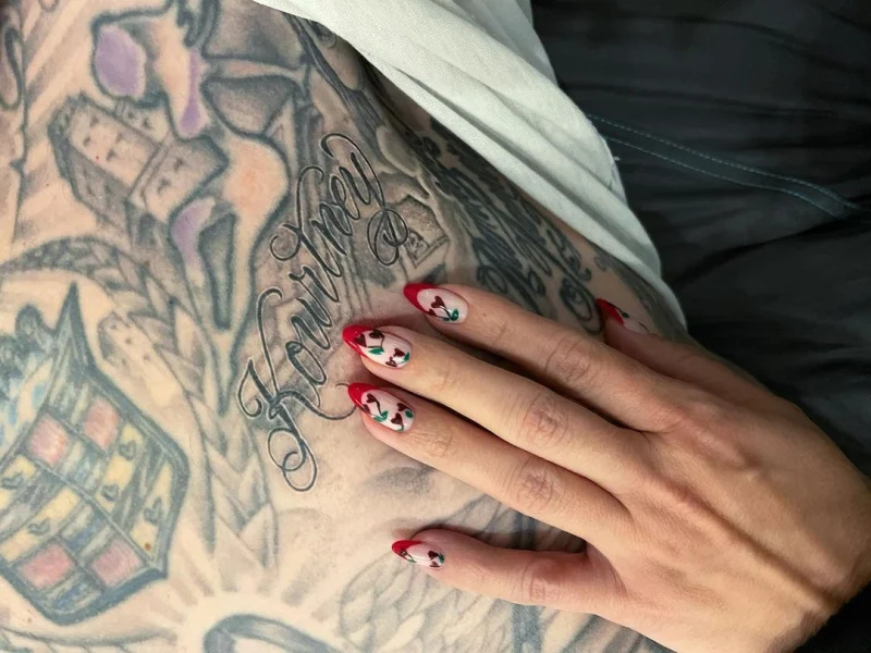  Tatuagem Travis Barker Kourtney Kardashian