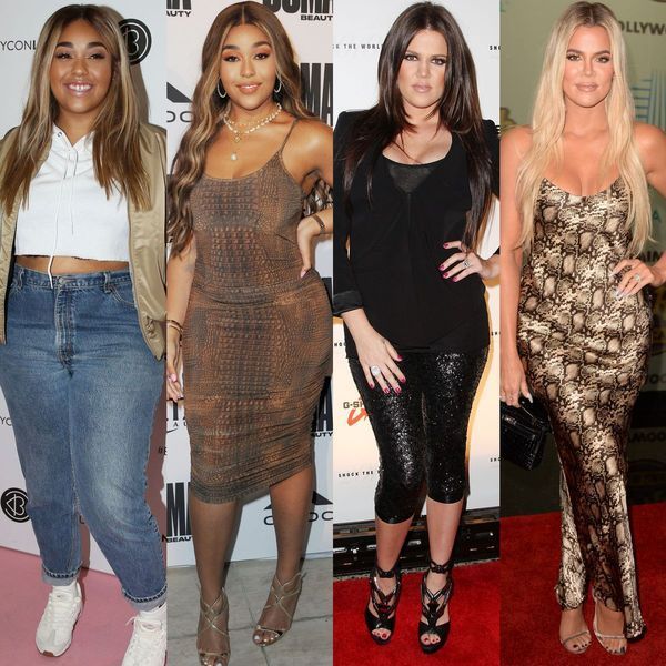 Historier om berømmelse af vægttab, Jordyn Woods før og efter, Khloe Kardashian før og efter