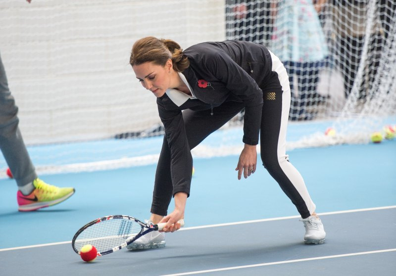   Kate Middleton w ubraniach treningowych, strojach sportowych: zdjęcia