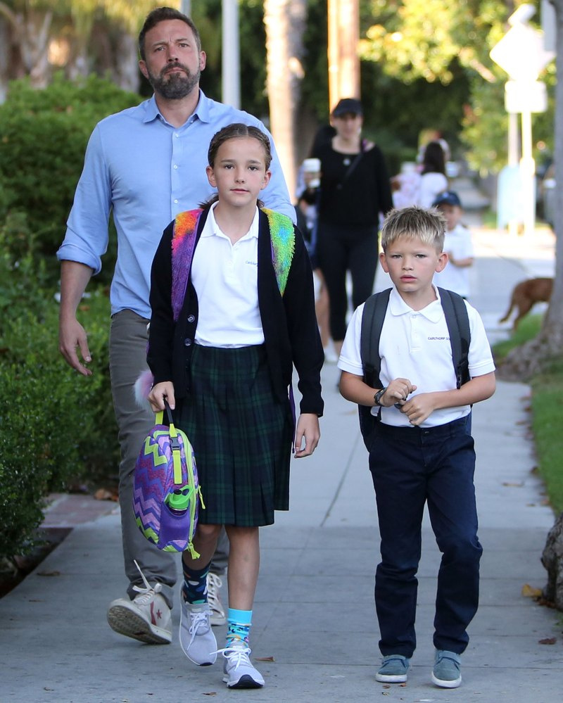   2019. aasta septembri koolipäevad Ben Affleck ja Jennifer Garner, poeg Samuel on suureks kasvanud