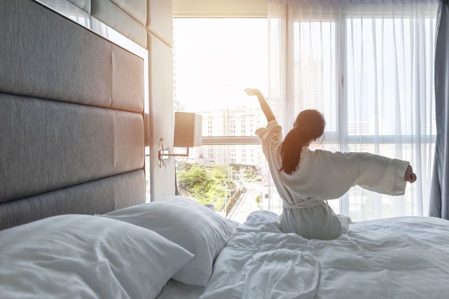 Wie man in einem Hotel gut schlafen kann